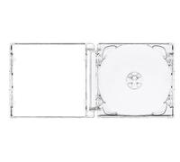 Vision Media® 5 X CD DVD Super Jewel Box 10.4mm Standard Cases - Stackable Hub for 1 or 2 Disc With Super Clear Tray - Pack of 1 …