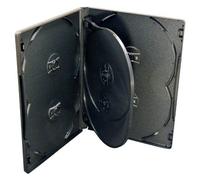 Vision Media - 6 Way Black Multi DVD/CD Case (15pcs) 14mm Spine