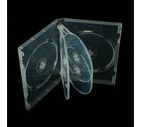 Vision Media - 6 Way Super Clear Multi DVD/CD/BLU RAY Case (10pcs) - 22mm Spine Machine Grade