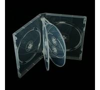 Vision Media - 6 Way Super Clear Multi DVD/CD/BLU RAY Case (25pcs) - 22mm Spine Machine Grade