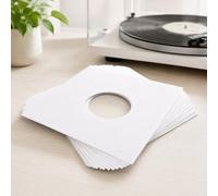 Vision Media® 7'' White Paper Inners Sleeves White Paper - Acid Free - 25pcs