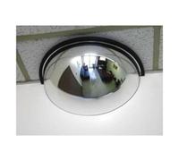 Vision Metalizers 18” Acrylic Half Dome Mirror with Steel back, Round Indoor Security Mirror for Driveway Safety Spots, Outdoor Warehouse Side View, Circular Wall Mirror for Office Use (DSB1812)