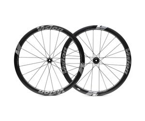 Vision Metron 40 SL Carbon Clincher Disc Road Wheelset - Black / 12mm Front - 142x12mm Rear / Sram XDR / Centerlock / Pair / 12 Speed / 700c