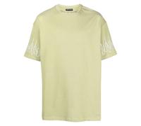 Vision Of Super flame-embroidered cotton T-shirt - Green S