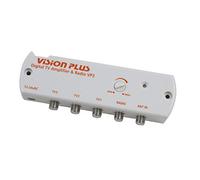 Vision Plus VP3 12v 2 Way Digital TV Amplifier Signal Distribution Booster with Variable Gain Ideal for Caravan, Motorhome, Boat