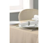 Vision Polyester Plain Circular Tablecloths in Beige | Size: 224 cm Vision Beige 224 cm