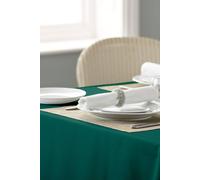 Vision Polyester Plain Circular Tablecloths in Dark Green | Size: 224 cm Vision Dark Green 224 cm