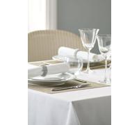 Vision Polyester Plain Circular Tablecloths in White | Size: 330 cm Vision White 330 cm
