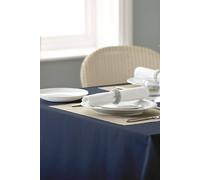 Vision Polyester Plain Coloured Tablecloth in Dark Blue | Size: 178 cm x 366 cm Vision Dark Blue 178 cm x 366 cm