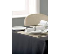 Vision Polyester Plain Coloured Tablecloth in Jet Black | Size: 137 cm x 178 cm Vision Jet Black 137 cm x 178 cm