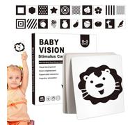 Vision Stimulation Cards - High Contrast Learning Cards | Help Children Develop In All Aspects, Activity Flash Card
