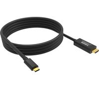 Vision TC 2MUSBCHDMI8K/BL mobile phone cable Black 2 m USB C