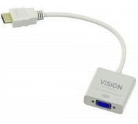 Vision TC-HDMIVGA video cable adapter VGA (D-Sub) HDMI Type A (Standard) White
