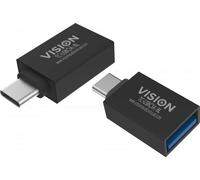 Vision TC-USBC3A/BL cable gender changer USB C USB 3.0 A Black