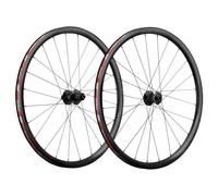 Vision Team 30 I23 Disc Clincher Gravel Wheelset - Black / Shimano / 12mm Front - 142x12mm Rear / 6 Bolt / Pair / 11-12 Speed / Clincher / 700c