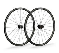 Vision Team AGX I23 Disc Clincher Gravel Wheelset - Black / 12mm Front - 142x12mm Rear / Shimano MS12 / Centerlock / Pair / 12 Speed / Clincher / 700c