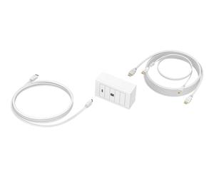 Vision TechConnect Flush Mount Faceplate Kit 5m White