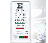 Vision Test Board with LED Light, Red/Green Mark, Anti-Glare, Even Lighting for Eye Exams in Clinics and Schools