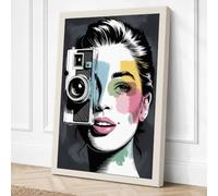 Vision Through Light Pop Art Canvas Wall Art Print 36x24 Inch