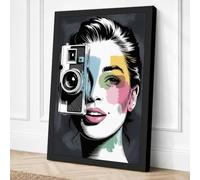 Vision Through Light Pop Art Canvas Wall Art Print 36x24 Inch