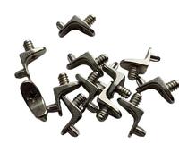 Vision4ever 12x Lug Thread Shelf Supports - 5mm Pegs/Studs for Cupboards, Bookcases & Kitchens - Adjustable Shelf Pins