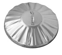 Vision4ever 16 inches Galvanised Metal Dustbin Bin Replacement Lid Ideal for Garden Bins Dustbin Metal Bin Lid for 55L 60L & 65L