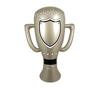 Vision4ever 1pcs 60cm Inflatable Trophy Silver Cup Kids Football Prize Prop Blow Up Party Pool Easy to Use with Attractive Looks