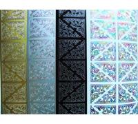 Vision4ever 1Pcs Black Decorative Corners Peel Off Sticker Sheet for Card Making Craft