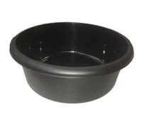 Vision4ever 1Pcs Black Small Round Circular Water Washing Up Bowl Small Basin Sink Kitchen Wash Basin, Plastic Kitchen Sink Tidy Organisers