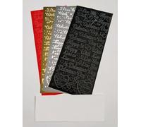 Vision4ever 1Pcs Gold Color Choose Loving Words or Happy Valentine's Day Peel Off Stickers Card Making Craft Easy to Use and Stick