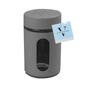 Vision4ever 1Pcs Grey Salt & Pepper Shaker Shaker Pots Dining Jars Dispensers Cap Lid Serving Bottles Seasoning Spice Shaker for Home Table