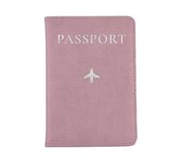 Vision4ever 1Pcs Passport Cover Leather Holder Protector Case Travel Accessory Organiser Passport Cover New Passport Holder for UK & European Passport Holder (Pink)