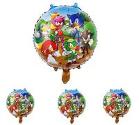 Vision4ever 1Pcs Sonic Character Themed Foil Birthday Party Balloon Decor Party Decor Aluminum Film Balloon Sonic Party Festival Decoration