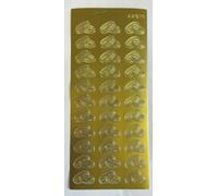 Vision4ever 1Pcs Wedding Ring Peel Off Sticker Sheet/Invitation Envelope Seal for DIY Invites Easy to Use for Decoration