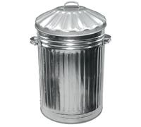 Vision4ever 1x 110L Large Metal Bin Retro Style Galvanised Steel Bin Feed Bin Useful For Storage