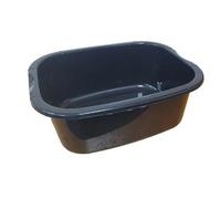 Vision4ever 1x Black Colour 11 litres Washing Up Bowl Rectangular Plastic Multi-Purpose Basin Mixing Sink Portable Wash Basin, Mixing Sink Tidy Organizer Large Kitchen Portable Dish Washtub