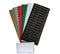 Vision4ever 1x Black Merry Christmas Holly Dot & Gifts 1.2cm Peel Off Stickers Card Making Craft Perfect for Holiday Crafts and Scrapbooking