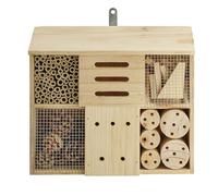 Vision4ever 1x Garden Insect Home Bug Butterfly Bee Hotel Wood House Ladybird Shelter Box Nest