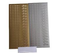 Vision4Ever 1x Gold Small Merry Christmas Peel-Off Stickers Perfect for Holiday Crafts and Scrapbooking