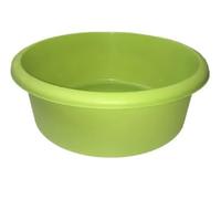 Vision4ever 1x Green Colour Small Round Circular Water Washing Up Bowl Small Basin Sink Kitchen Wash Basin, Plastic Kitchen Sink Tidy Organisers