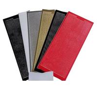 Vision4ever 1x Red Shiny Black Thin 1mm Approx Wavy Pattern Border Peel Off Stickers Card Making Craft