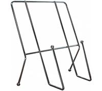 Vision4ever 1x Silver Cook Book Stand Wire Cookery Recpie Book Holder Kitchen Cookbook Holder Metal