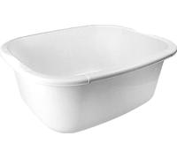 Vision4ever 1x White 11 litres Washing Up Bowl Rectangular Plastic Multi-Purpose Large Rectangular Washing Up Bowl
