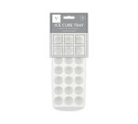 Vision4ever 21 Ice Cube Tray Easy Pop Out Maker Plastic Silicone Top Mould Ice Cubes Mould Reusable Large Ice Cube Tray Ice Cubes (Ivory)