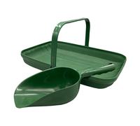 Vision4ever 2Pcs Set Garden Hand Carry Basket Trug Scoop Plants Weeds seedlings Tool Box Flowers