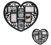 Vision4ever 3D 6 Photo Large Wedding Frame Hanging Heart Shaped Multi Collage Schools Offices Picture Love With Attractive Looks