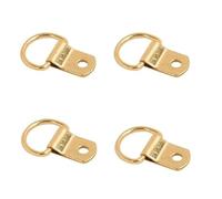 Vision4ever 4 X Small Picture Frame Canvas D Rings Brass Hanging Loop Hanger Hook Mirror