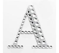 Vision4ever 5cm Large Diamante Glitter Letters Numbers Stickers - Self Adhesive Craft Easy to Stick Useful for Decoration