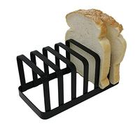 Vision4ever 6 Slot Flat Iron Metal Slice Loaf Bread Toast Rack Holder Serving Stand