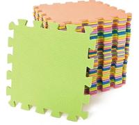 Vision4ever 9pcs Interlocking Mat Thick Heavy Duty Floor Mats Soft Foam GYM Flooring Easy to use